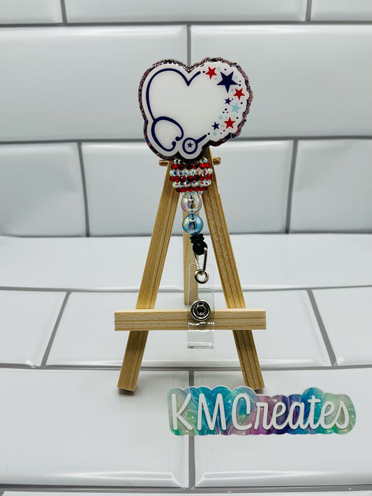 4th of July Stethoscope Heart